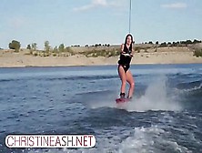 Christineash. Net | Fine Enormous-Titted Milf Waterskiing