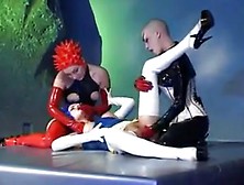 Bald Latex Fisting