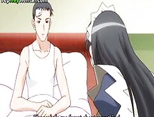 Hentai Lovely Maid Wearing Stockings Has Sex