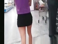 Hot Teen Upskirt At Supermarket