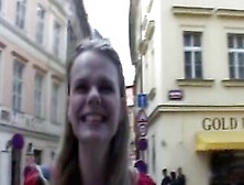 Czech Streets Veronika Blows Rod For Money