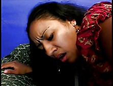 A Hairy Indian Slut With A Nice Fat Ass Gets Fucked And Drinks A Load