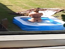 Spycam Sunbathing Milf Neighbour!