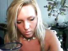 Horny Blonde Drinks Her Own Cum - Camhump. Com
