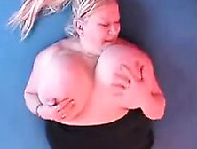 Bbw Playing With Her Huge And Saggy Boobs