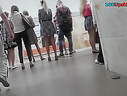 Hot Candid Upskirt Porn With A Blonde In A Public Place