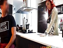 Real Amateur Colombian Redhead With Big Boobs Needs To Be Put In Her Place And Fucked By Her Boss