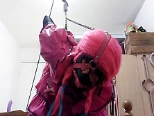Sissy Maid Strap-On Makeover With Big Dildo,  Weights And Lots Of Straps
