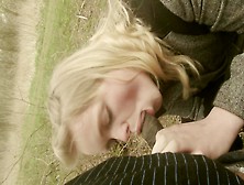 Blond Teenager Gives Bbc A Blowjob
