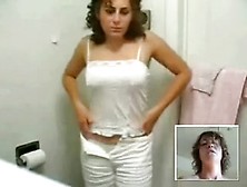 Non-Professional Sexy Babe In The Baths On Web Camera Masturbating