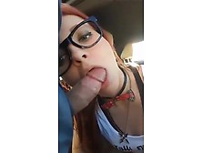 Hot Nerd Films Herself On Snapchat Fucks And Swallows Cum