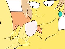 Homer Getting A Hand Job From Edna Krabappel