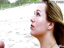 Curvy Teenagers Seduce Stranger To Screwed Her At Naked Beach