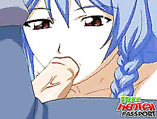 Blue Haired Hentai Minx