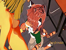 Furry Futanari Asian Cartoon 3D - Dog Futanari And Tiger Whore Bj And Slammed With Cream Pie - Hentai Manga Asian Yiff Hentai Po