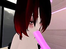 Virtual Web Webcam Chick Puts On A Show For You In Vrchat