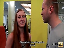 Naughty Stranger Fucks His Girlfriend In The Gym For Cash