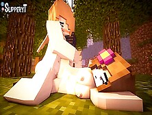 Minecraft Jenny And Amber In Animated Lesbian Paradise