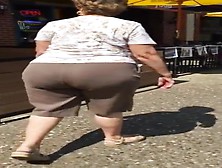 Big Plump Butt Gilf In Brown Pants