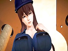 Policewoman Working With Love 3D Asian Cartoon 69