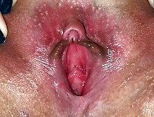 Close-Up Of My Pussy Play After Sex And Creampie