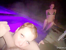 New Years Hot Tub Voyeur Blowjob Video With Elly Clutch