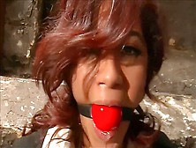 Sahrye Drools From Ballgag As Shes Spanked