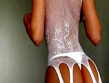 Natalie Roush Nude White Bodysuit Lingerie Set Leaks
