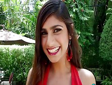Attractive Busty Mia Khalifa Acting In A Sperm Shot Porn Movie In Outdoor