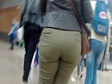 Big Butt In Green Jeans