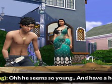 Aunty Pushpa - Episode 1 - Married Busty Indian Aunty Seducing Young Gardener