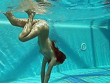 Skinny Russian Girl Skinny Dipping In An Indoor Pool