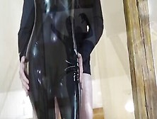 Babe In Tight Latex Is Being Fucked By Her Kinky Master