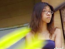 Cute Asian Teen Was Unlucky To Be Boob Sharked In Public