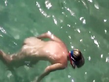 Naked Diving Girl Spied By A Voyeur