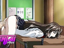 Hentaipros - Anime Schoolgirl Rubs Clit On Classmate Thinking Of Her Stepbro