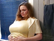 Huge Tits Rubs Pussy