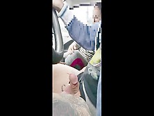 Married Woman Gets A Mouthful Of Jizz While Giving A Handjob In A Car,  With Audio.