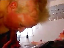 Horny Granny Takes On Two Cocks
