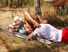 Risky Public Pussy Eating - Picnic In The Forest!