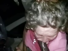 Old Hooker Deepthroated In Car