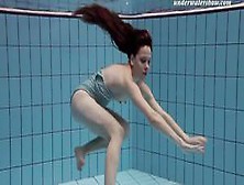 Horny Czech Girl Salaka Swims Nude In The Czech Pool