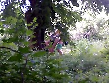 Couple Caught In Woods