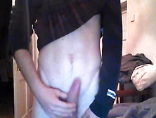 Horny Guy Masturbating On Webcam