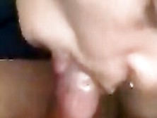 Sloppy Blowjob Into The Backseat! Pretty Lips And Swallows Every Drop!