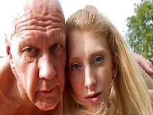 An Old Man With A Big Dick Fucks With A Slutty Girlfriend Mega