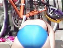 Shooting Candid Ass In Blue Bikini Panty From Behind 06Z