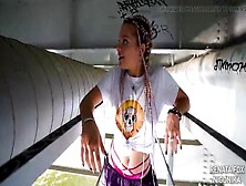 Porn Star Ranata Fox Draws Graffiti Under The Bridge And Fucks With Rapper Sanivteme Nigonika Porn 2023
