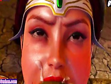 Female Warrior Licks Monster's Massive Penis And He Climax Loads Sperm Inside Mouth |3D Asian Cartoon Animations|P67
