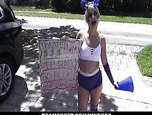 Goddess Cheerleader Aria Banks Sucks And Fucks Till Screaming Orgasm
